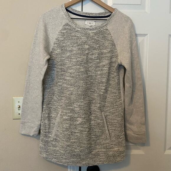 Lou & Grey Metallic Gray Sweater Pullover Size Small - Picture 2 of 9
